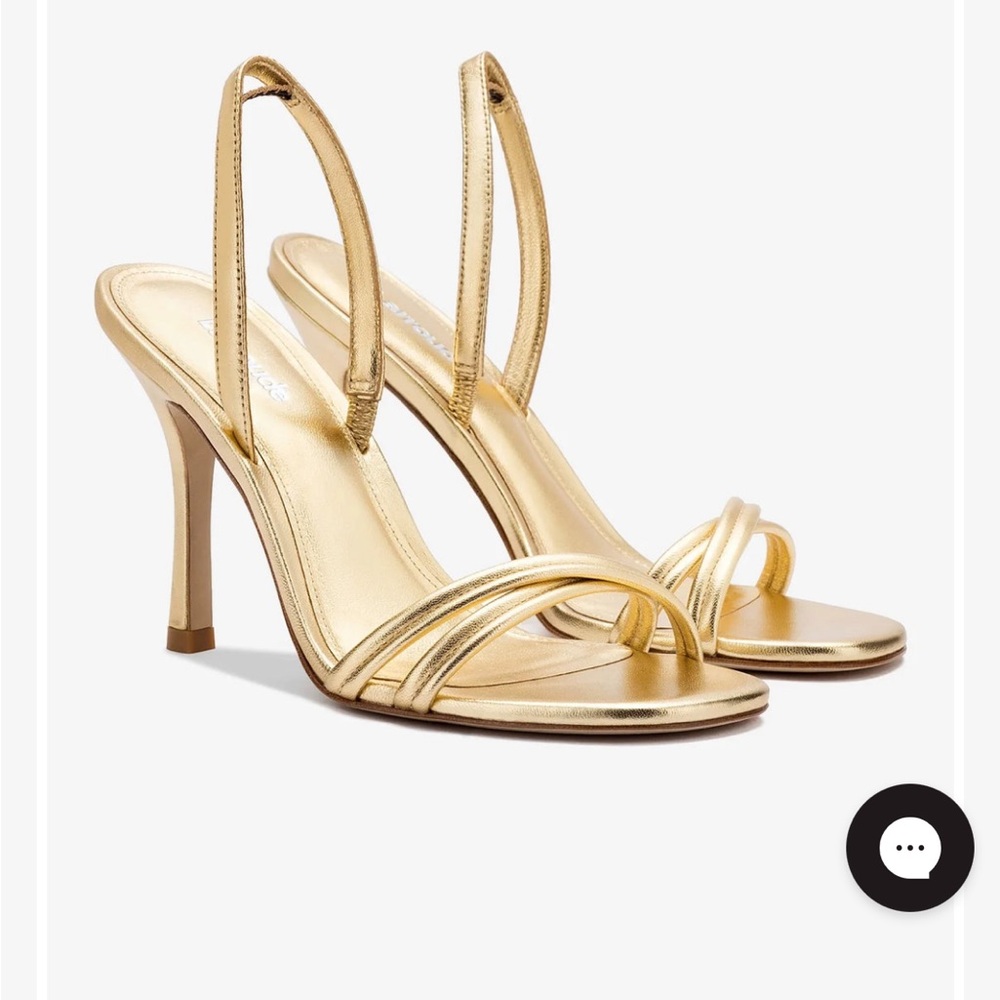 Larroude Elegant Gold Women's Heels